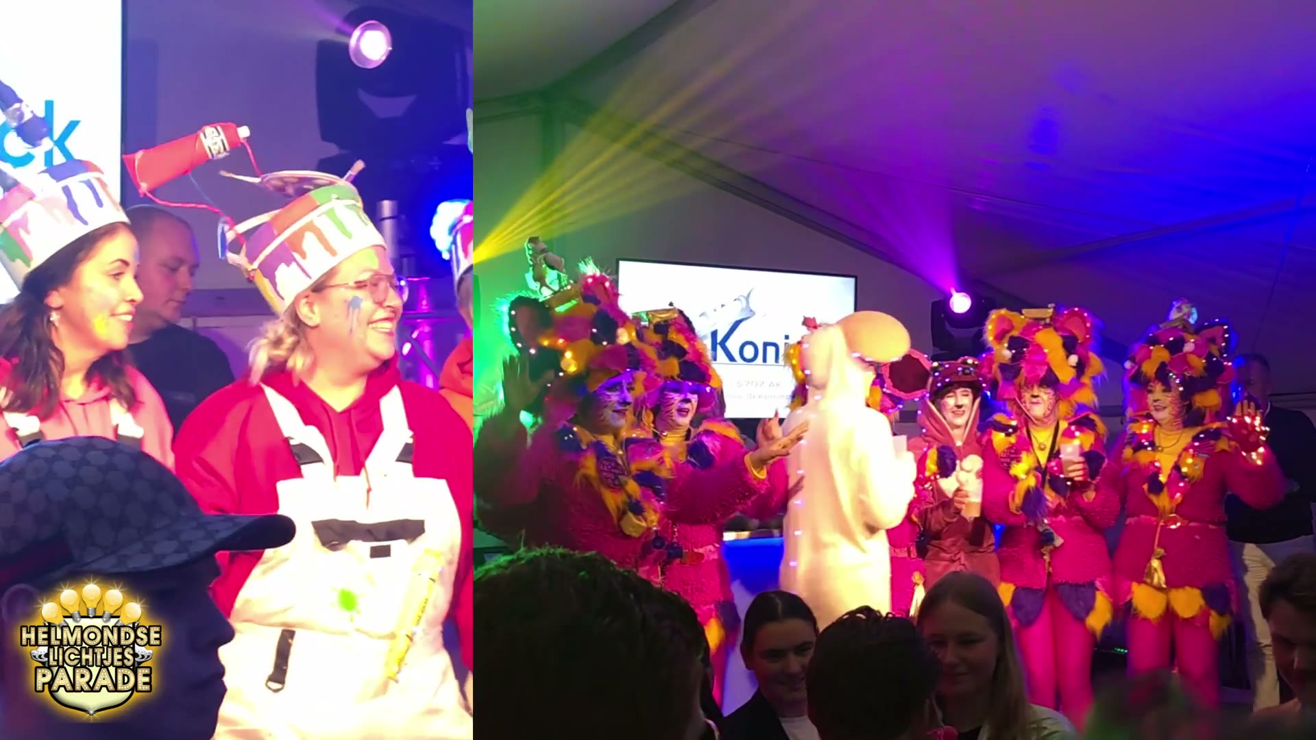 Sfeerbeeld van deelnemers aan de Helmondse Lichtjes Parade